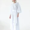 Saint Armont - Bisous Long Sleeve Maxi Dress (Blanche)