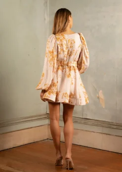 Saint Armont - Lucille Mini Dress (Fleurs D'or Print)