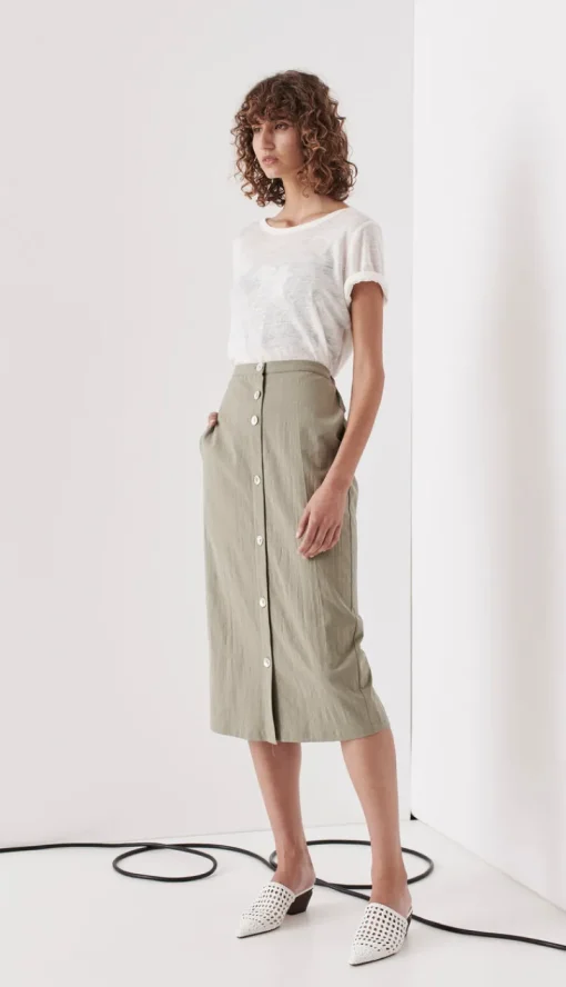 Saints The Label - Balwyn Linen Tee (White)