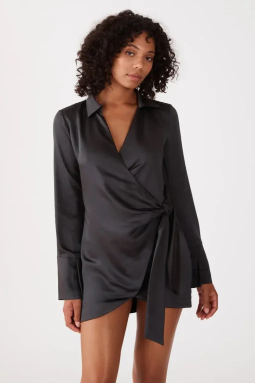 San Sloane - AGATA MINI DRESS (BLACK)