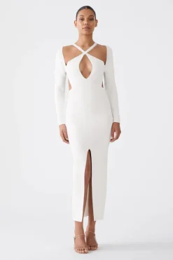 San Sloane - Amalia Midi Dress (Ivory)