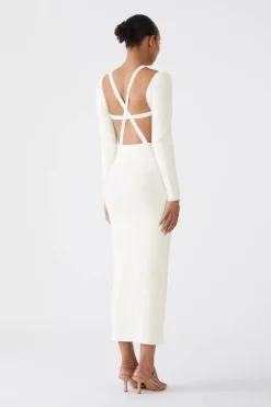 San Sloane - Amalia Midi Dress (Ivory)