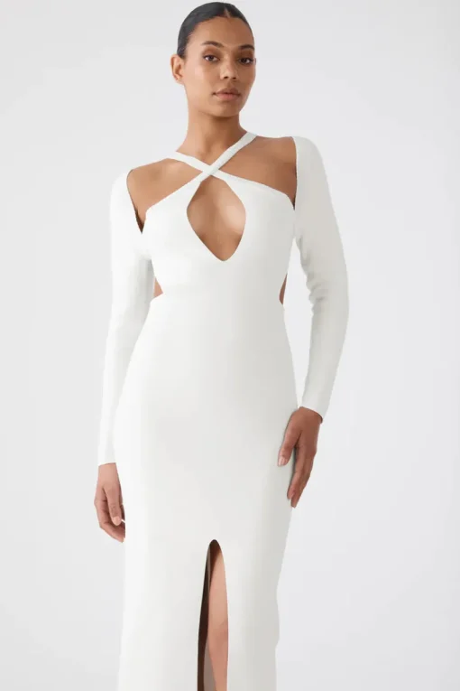 San Sloane - Amalia Midi Dress (Ivory)