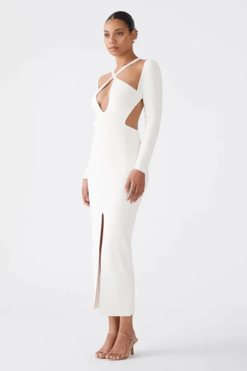 San Sloane - Amalia Midi Dress (Ivory)