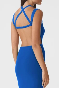 San Sloane - Celia Midi Dress (Cobalt) FINAL SALE