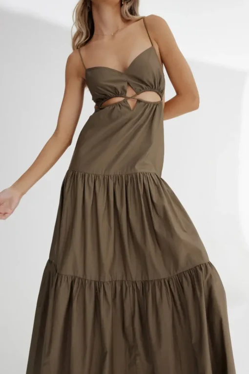 Significant Other - Addison Maxi Dress (Khaki)
