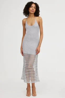 Significant Other - ADLEY MIDI DRESS (SILVER)