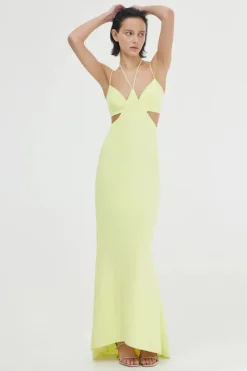 Significant Other - Aisling Halter Dress (Citron)