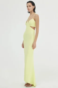 Significant Other - Aisling Halter Dress (Citron)