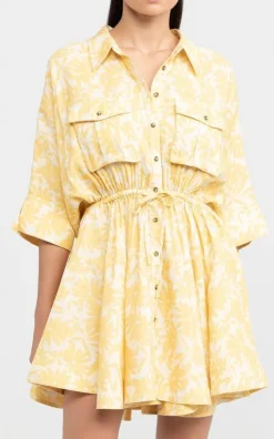 Significant Other - DALLAS DRESS (Yellow and Apricot Daisy) Final Sale