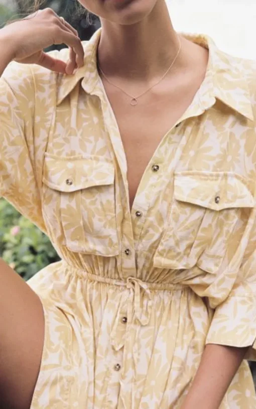 Significant Other - DALLAS DRESS (Yellow and Apricot Daisy) Final Sale