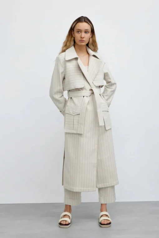 Women Significant Other - Emery Coat (Natural Stripe) FINAL SALE