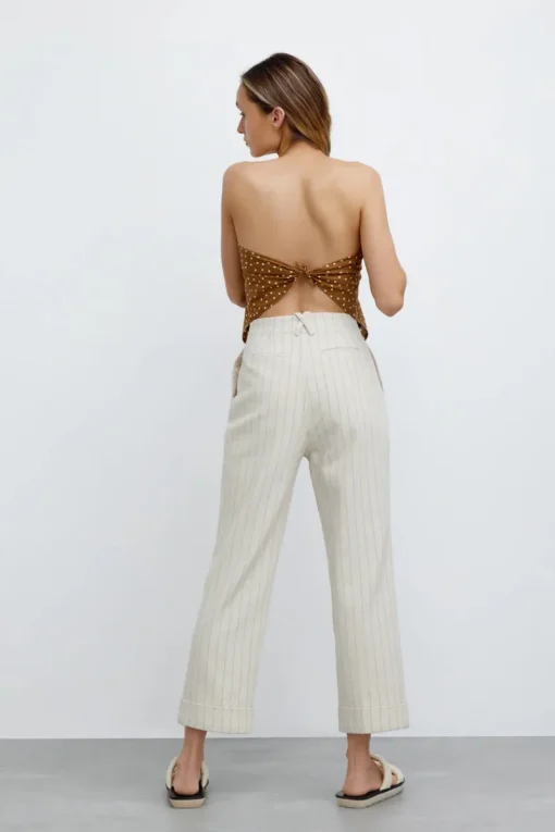 Women Significant Other - Emery Pant (Natural Stripe) final sale