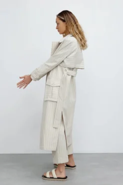 Women Significant Other - Emery Coat (Natural Stripe) FINAL SALE