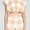 Women Significant Other - Frida Top (Caramel Check)