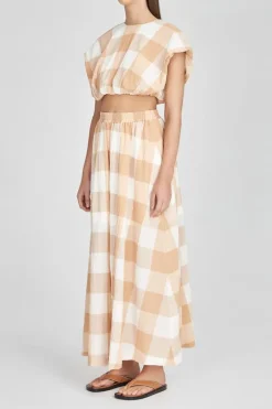 Women Significant Other - Frida Skirt (Caramel Check) Final Sale