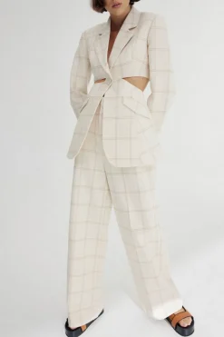 Women Significant Other - Georgia Check Blazer (Almond Check)