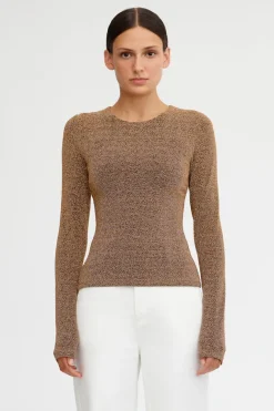 Significant Other - GIA LONG SLEEVE TOP - BRONZE