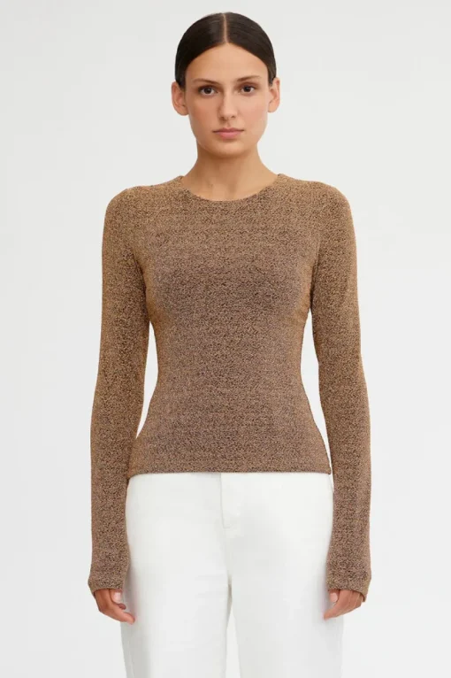Significant Other - GIA LONG SLEEVE TOP - BRONZE