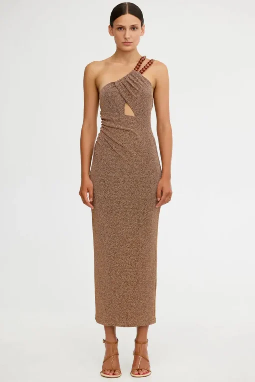 Significant Other - GIA MIDI DRESS (BRONZE)