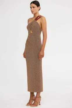 Significant Other - GIA MIDI DRESS (BRONZE)