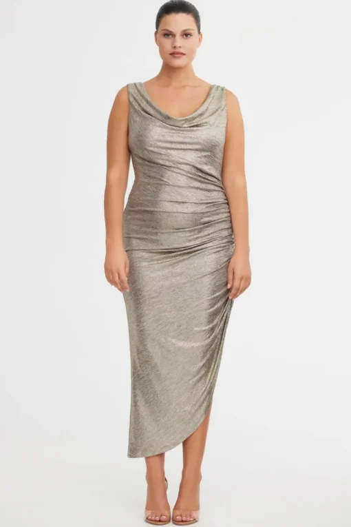 Significant Other - JEMIMA MIDI DRESS (GOLD)