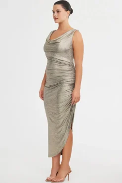 Significant Other - JEMIMA MIDI DRESS (GOLD)