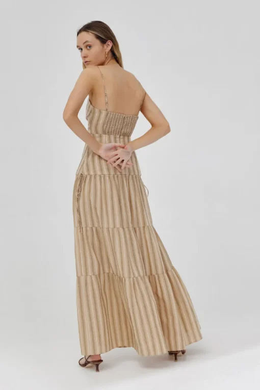 Significant Other - Jordan Dress (Almond / Black Stripe)