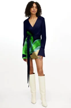 Significant Other - KIANNA LONG SLEEVE MINI DRESS (APPLE DAZE FLORAL)