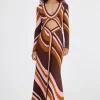 Significant Other - LEYLA MAXI DRESS (CHOCOLATE SWIRL)