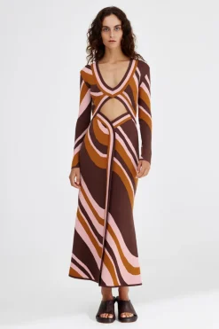 Significant Other - LEYLA MAXI DRESS (CHOCOLATE SWIRL)