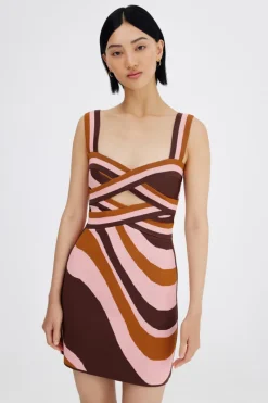 Significant Other - LEYLA MINI DRESS (CHOCOLATE SWIRL)