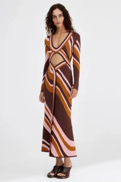 Significant Other - LEYLA MAXI DRESS (CHOCOLATE SWIRL)
