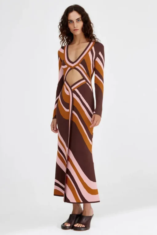 Significant Other - LEYLA MAXI DRESS (CHOCOLATE SWIRL)