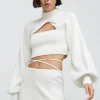 Women Significant Other - Lia Crop Knit Top (Cream)