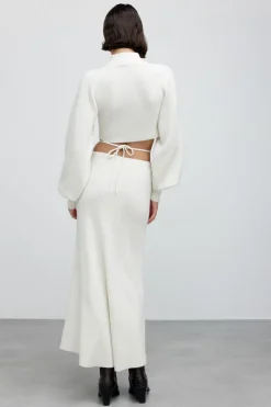 Women Significant Other - Lia Crop Knit Top (Cream)