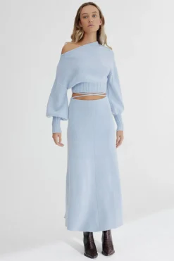 Women Significant Other - Lia Knit Top (Blue Marle)