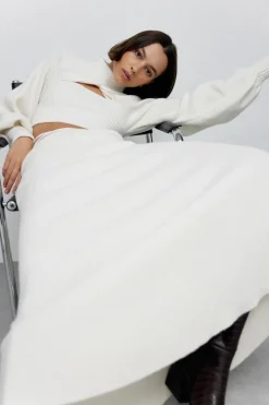 Women Significant Other - Lia Knit Skirt (Cream)