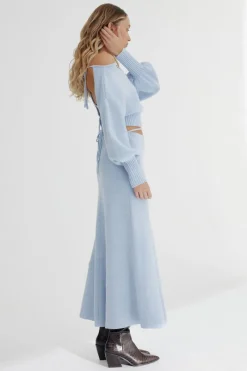 Women Significant Other - Lia Knit Top (Blue Marle)