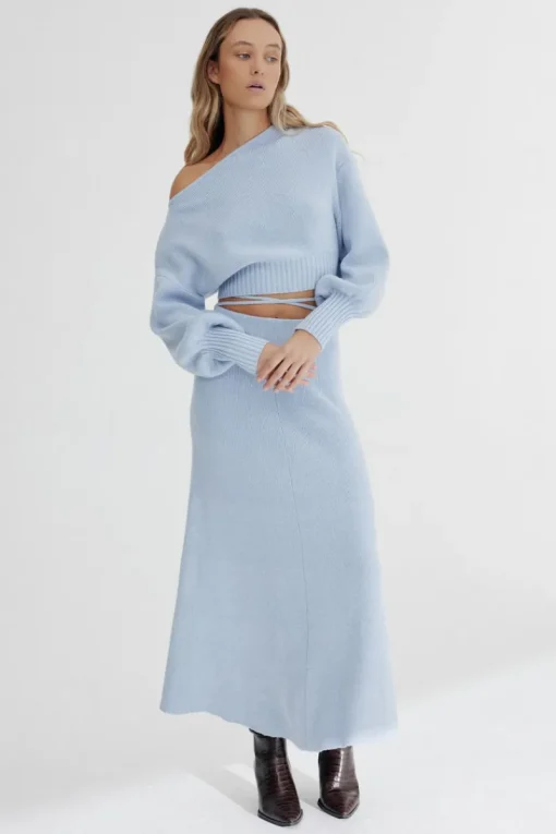 Women Significant Other - Lia Skirt (Blue Marle)