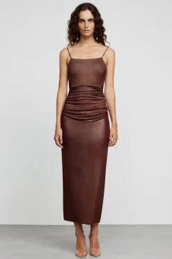 Significant Other - LILIANA MIDI DRESS (CHOCOLATE)