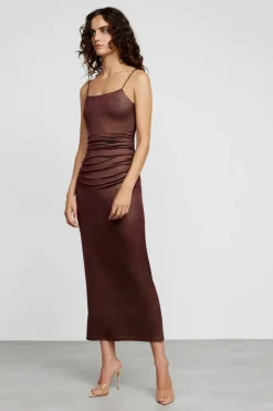 Significant Other - LILIANA MIDI DRESS (CHOCOLATE)