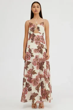Significant Other - MAIZIE MAXI DRESS (Lemon Wallpaper)