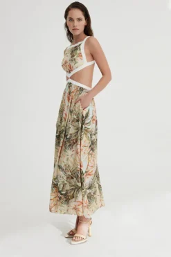 Significant Other - Marino Dress (Painted Floral Print)