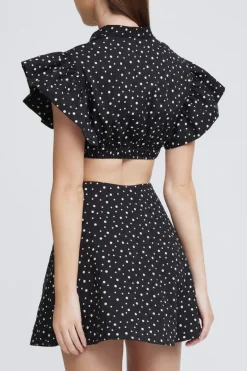 Significant Other - Martine Dress (Black and Cream Polka) final sale