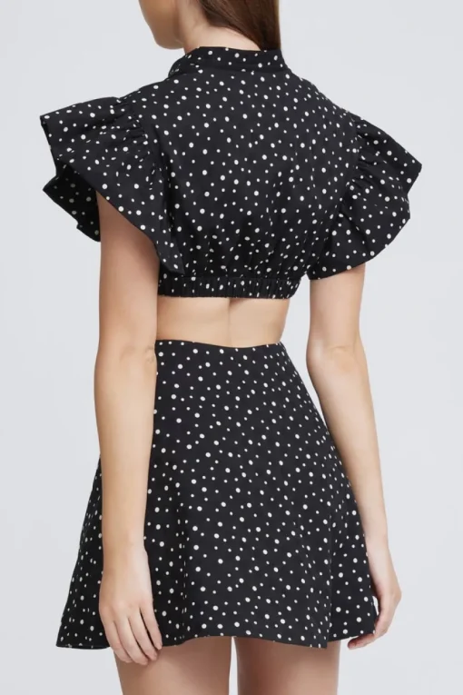 Significant Other - Martine Dress (Black and Cream Polka) final sale