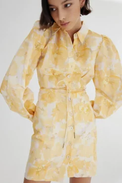 Significant Other - MATILDA MINI DRESS (Gold Poppy Floral)
