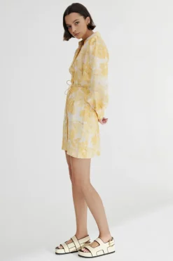 Significant Other - MATILDA MINI DRESS (Gold Poppy Floral)