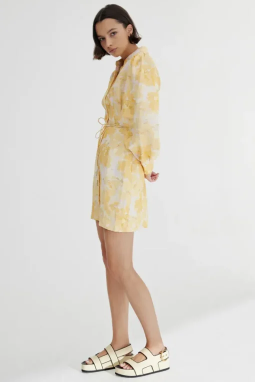 Significant Other - MATILDA MINI DRESS (Gold Poppy Floral)
