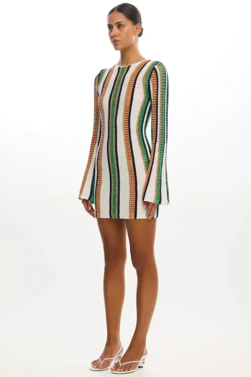 Significant Other - MAY LONG SLEEVE MINI DRESS (KALEIDOSCOPE)